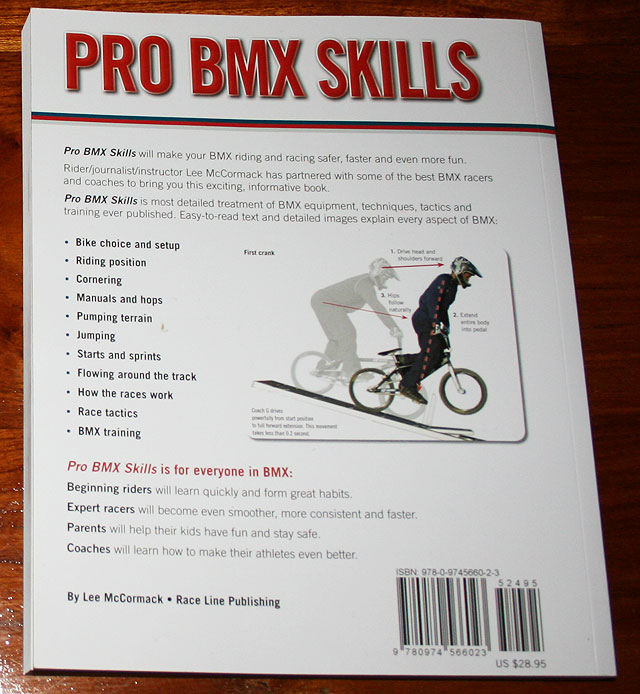 Pro BMX Skills back cover
