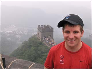 Donny Robinson at the Great Wall of China
