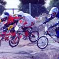 AA Pro - Dallas Gale leading from Nathan Wilkins and Shane Jenkins (BMX Ultra)