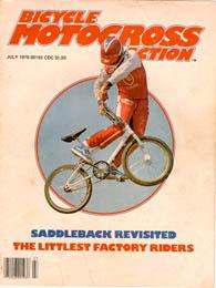 front cover of BMX Action magazine way back in 79