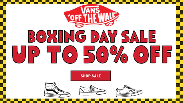 Boxing day sale vans