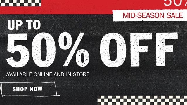 Vans Mid Season Sale - Up To 50% Off 