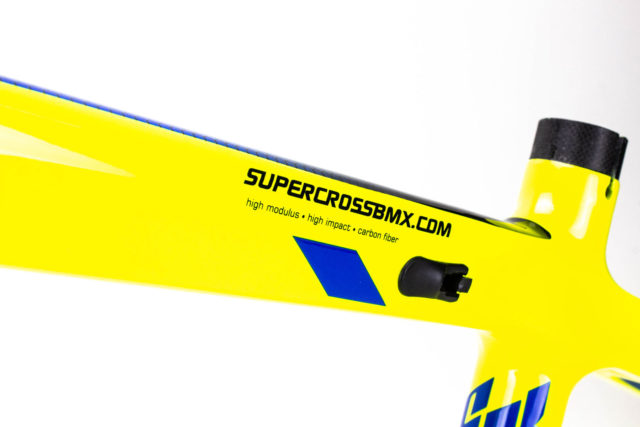 Supercross BMX Vision F1 yellow seat mast